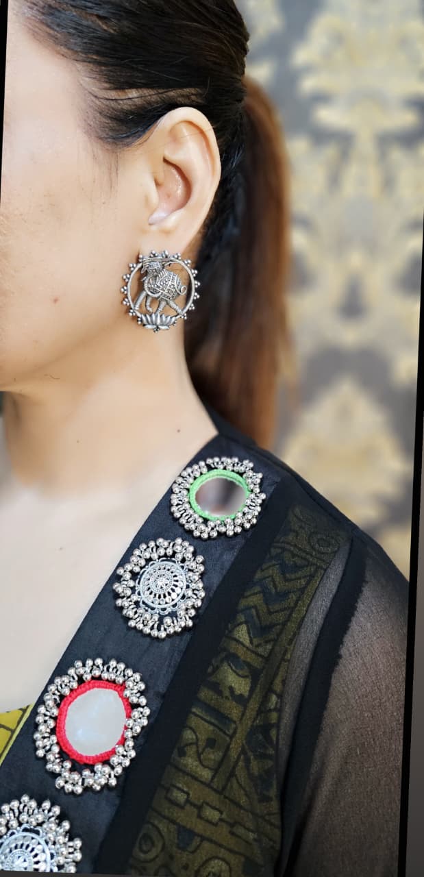 Ajrak print Croptop, palazzo